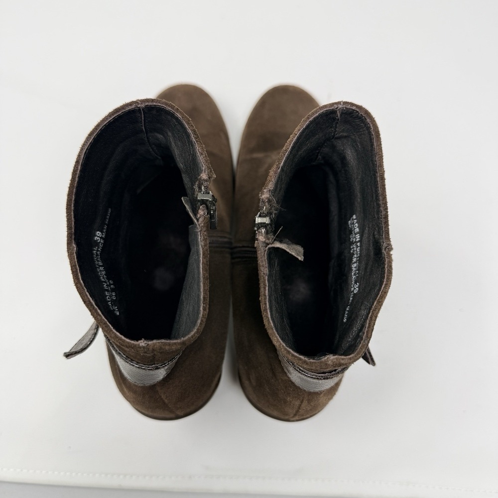 Dansko Ryan Suede Ankle Boots Chocolate Brown 39‎ Size 8.5-9 Buckle - Picture 9 of 10
